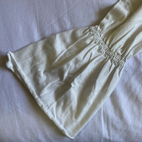 Zara off white bell sleeve shirt - Picture 3 of 4
